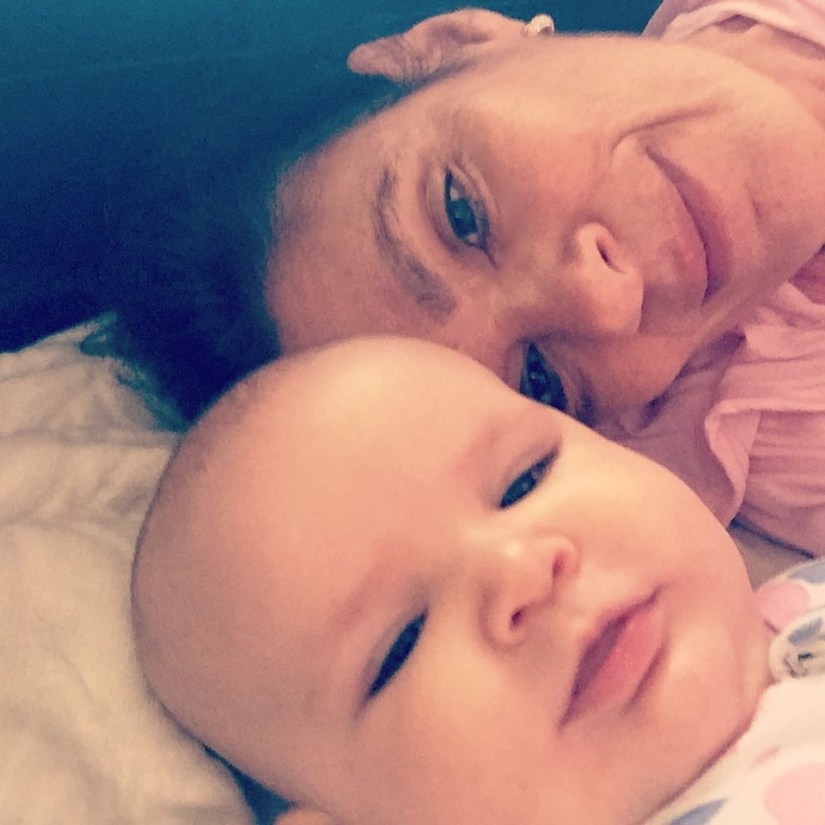 Being a Grandparent: Selfie with baby Jordyn.