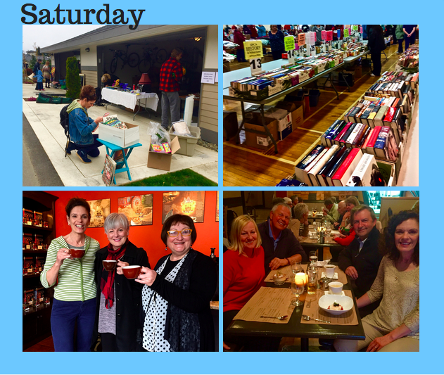 Almost Wordless Wednesday: Flea Markets, Coffee Tasting and Dinner with Friends