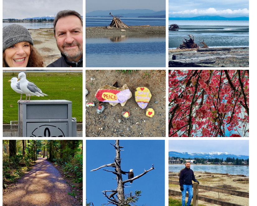 Pastel Snow Birthday Photo Collage